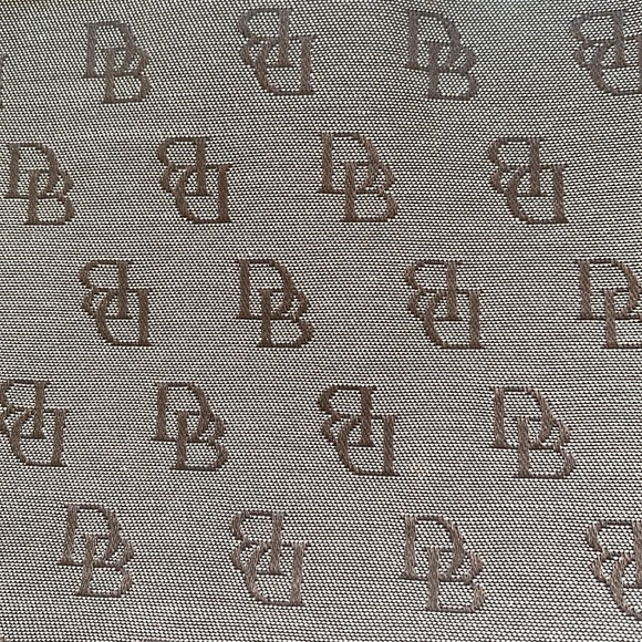 Dooney & Bourke bundle on two bags purses tan canvas used monogram - Picture 3 of 12